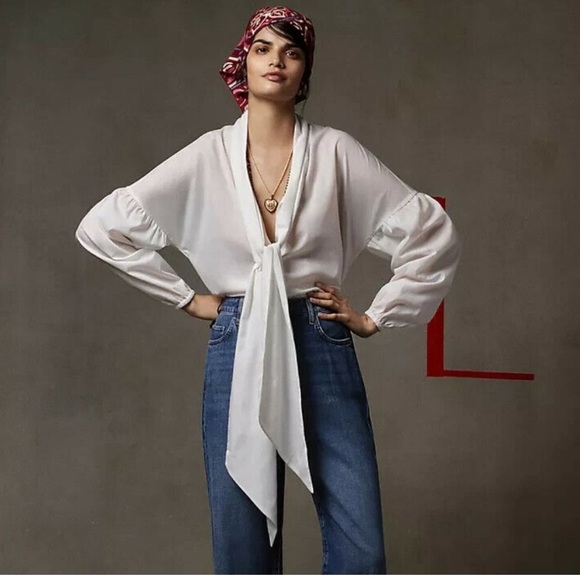 Mare Mare | Bow-Tie Buttondown | Size M | NWOT - Picture 1 of 11